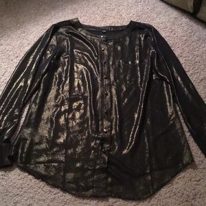 Ann Taylor sheer shimmer blouse